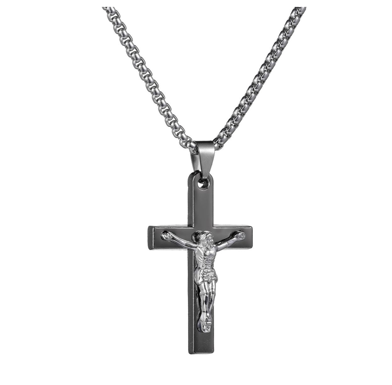 Jesus Saint Benedict Necklace Cross Necklace Pendant Vintage Jewelry
