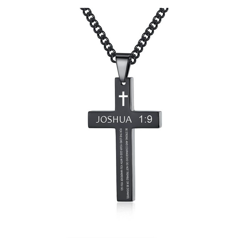 Men Jesus Cross Necklace Men Spiritual Jewelry