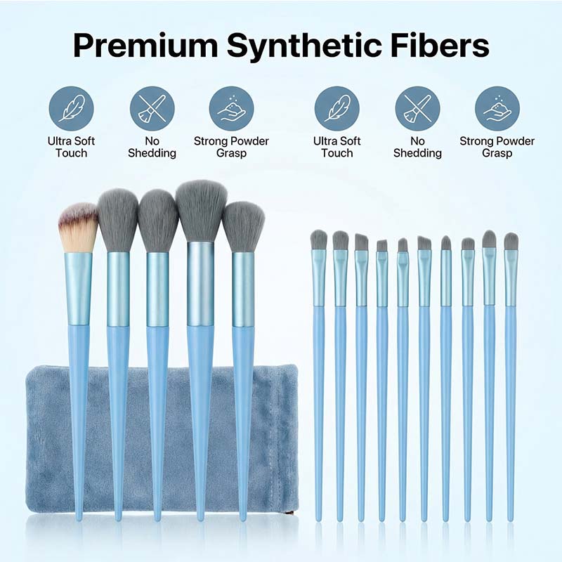 Makeup Brush Set Soft Hair eye shadow Brush Powder Brush powder blusher Brush concealer Brush Portable Makeup Brush Bag