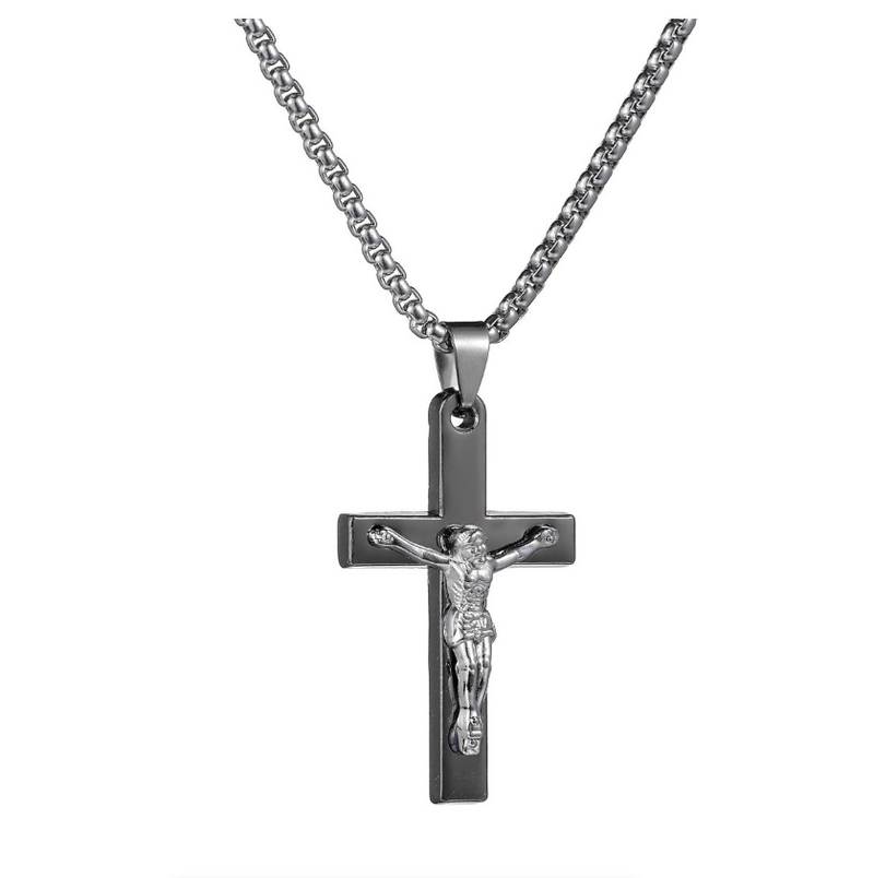Jesus Saint Benedict Necklace Cross Necklace Pendant Vintage Jewelry