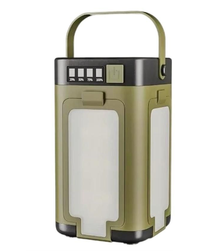 Camping Light Solar Charging Foldable 2000mah Power Bank Tent Light