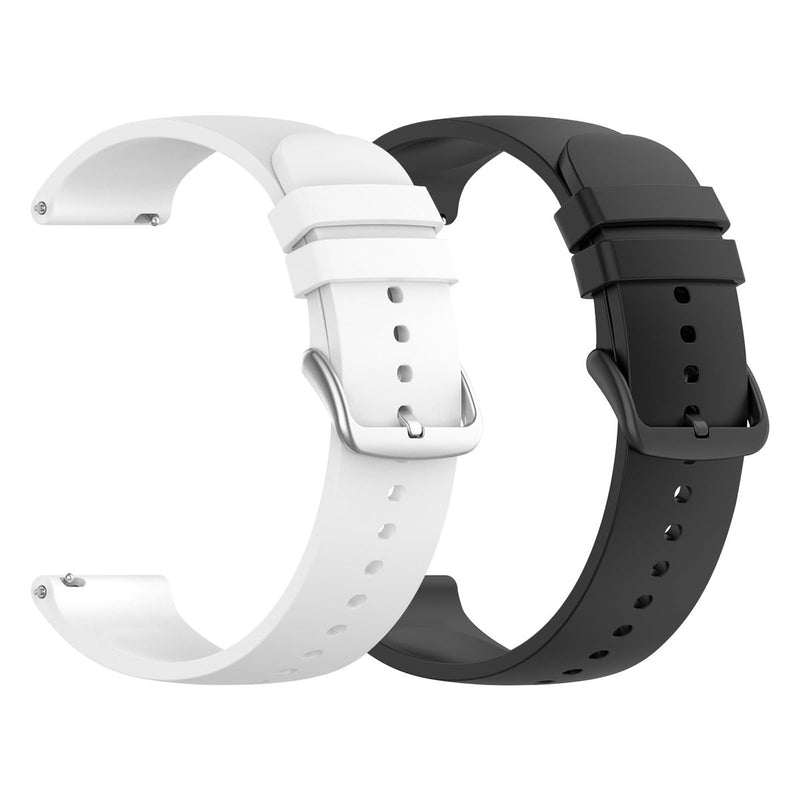Silicone Watch Bands Stainless Steel Buckle, Sporty Universal Straps-20mm