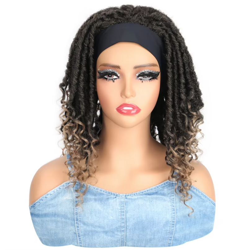 IPSTYLE Synthetic Afro Dreadlock Headband Wigs Dreadlock Crochet Hair Wig
