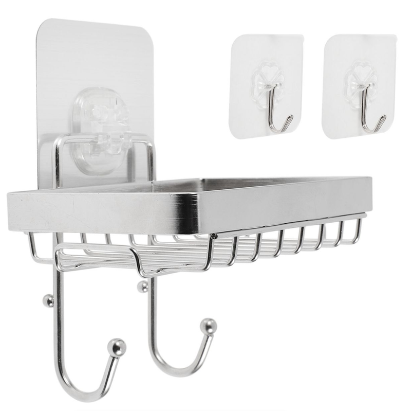 IPSTYLE Soap Dish Holder For Bathroom With Sponge Hook Bar Soap Holder