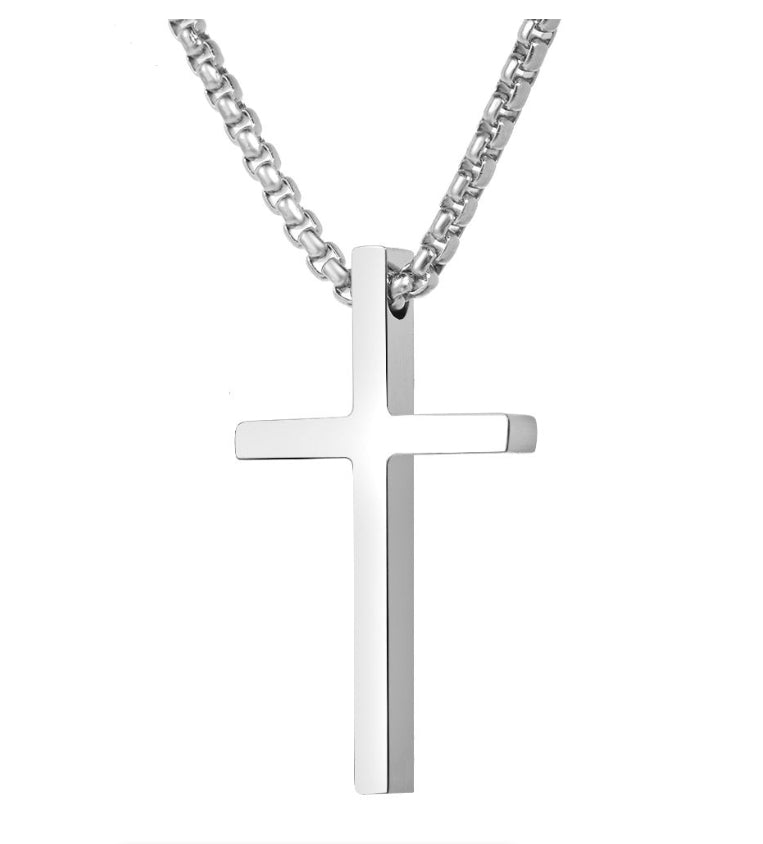 Male Chains Christian Choker Fashion Stainless Steel Necklace