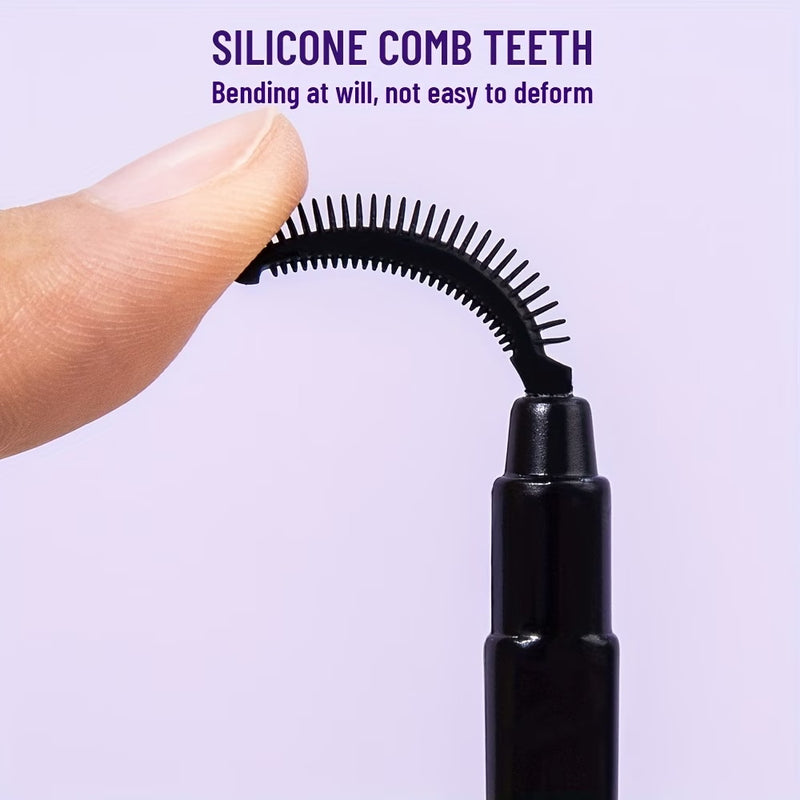 Silicone Eyelash Brushes With Caps, Portable Mascara Combing Makeup Tools
