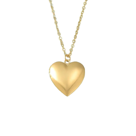 Heart Locket Stainless Steel Pendant Necklace