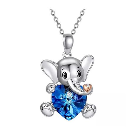Elephant Love Hug Valentine's Necklace For Woman