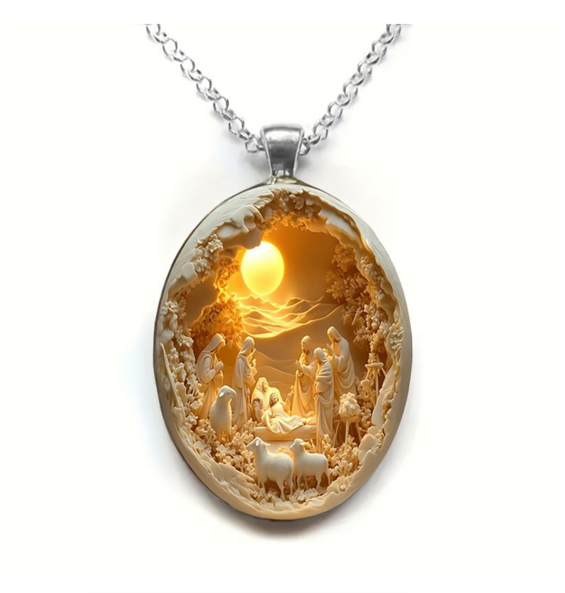 Glass Ball Pendant Necklace Charm Trendy Pendant Transparent Adjustable