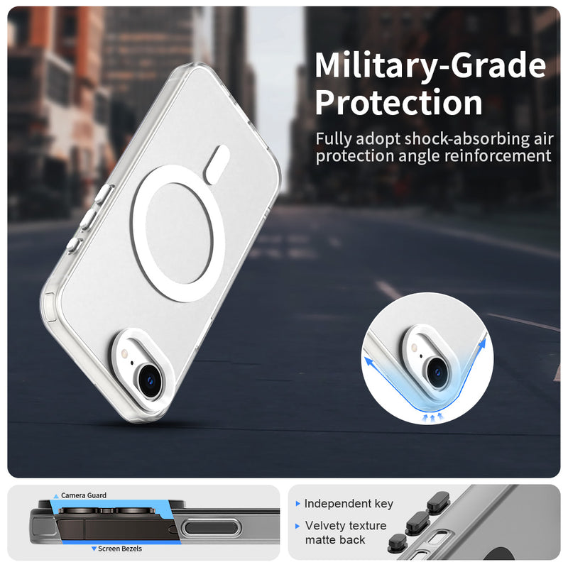 Phone Case for iPhone 16e/se4, Compatible with Magsafe,Shockproof Magnetic Case Cover