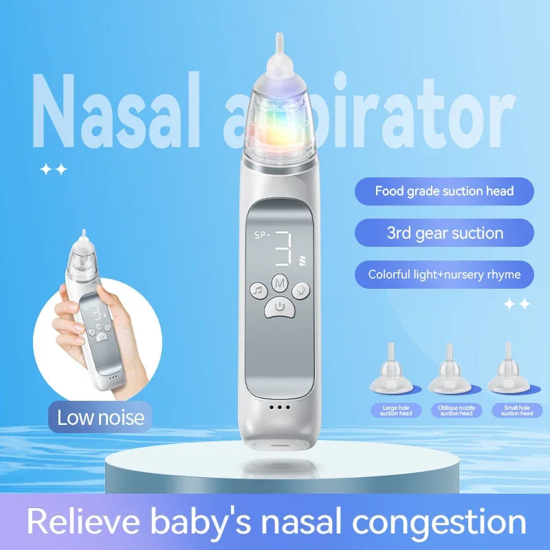 Electric Baby Nasal Aspirator with Music for Efficient Mucus Removal