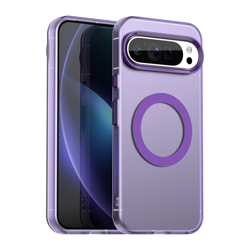 Phone Case for Google Pixel 9 Pro, Compatible with Magsafe, Shockproof Magnetic Case Cover