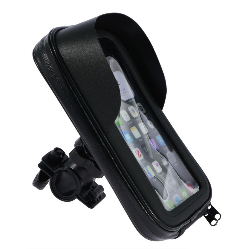 Bike Phone Holder Bag Waterproof Motorcycle Handlebar Bag Phone Mount - Handlebars