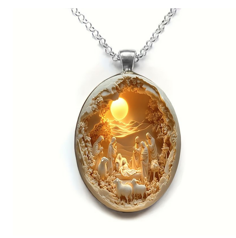 Glass Ball Pendant Necklace Charm Trendy Pendant Transparent Adjustable
