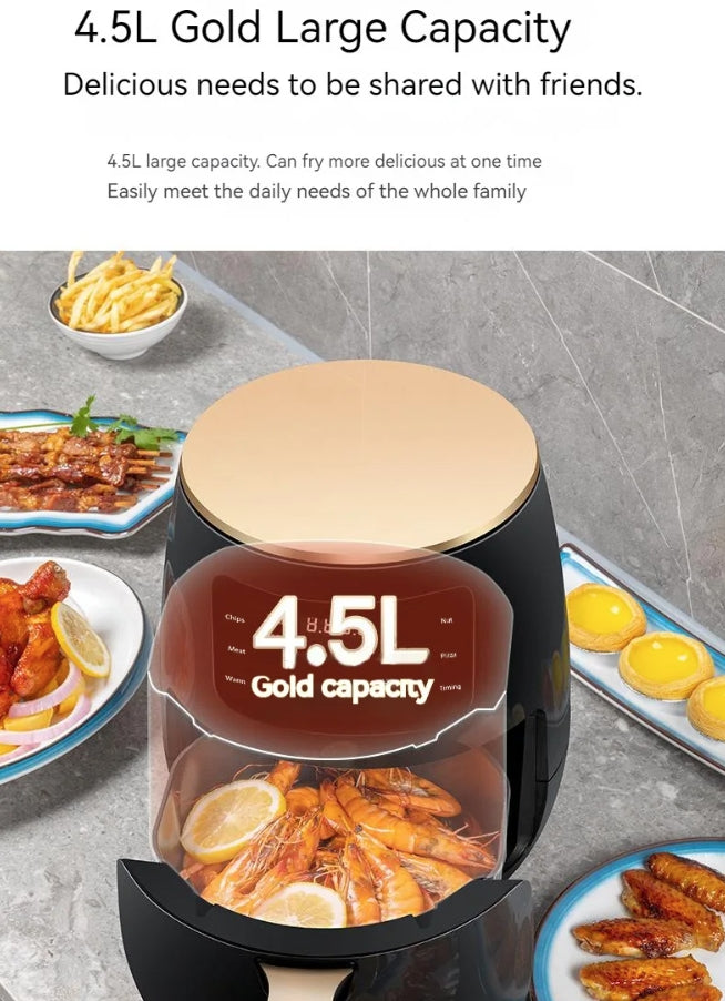 4.5L Air Fryer Multi-functional Intelligent Touch Screen Oven
