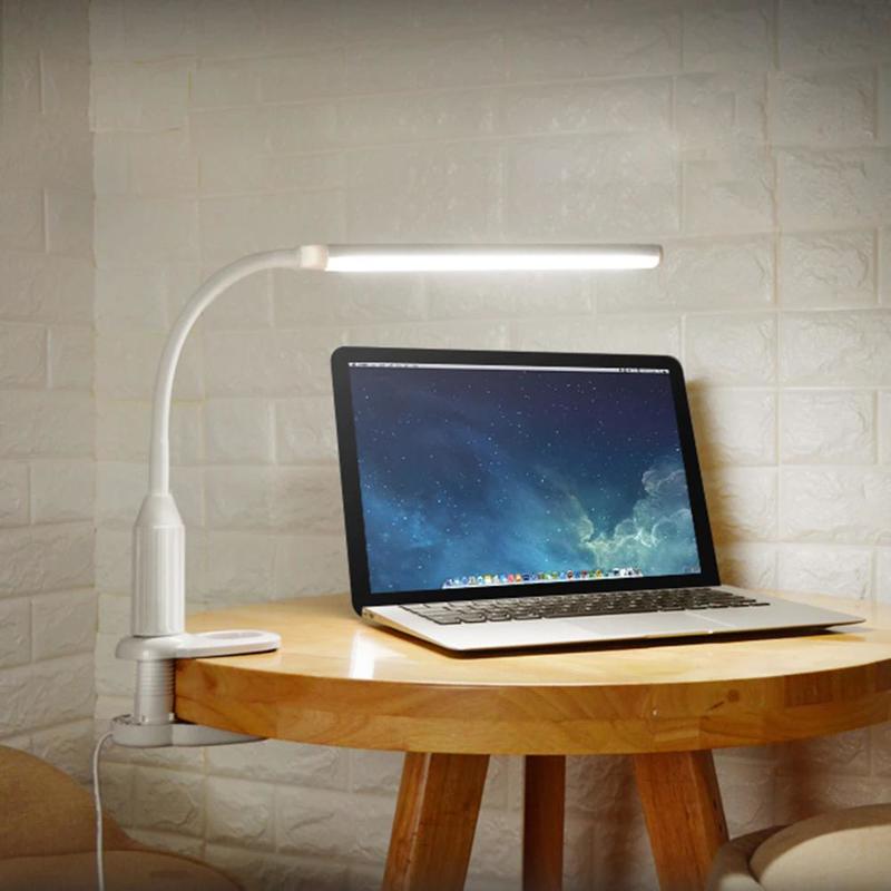LED Desk Lamps Eye Protection 5W Stepless Dimmable Reading Lamp USB