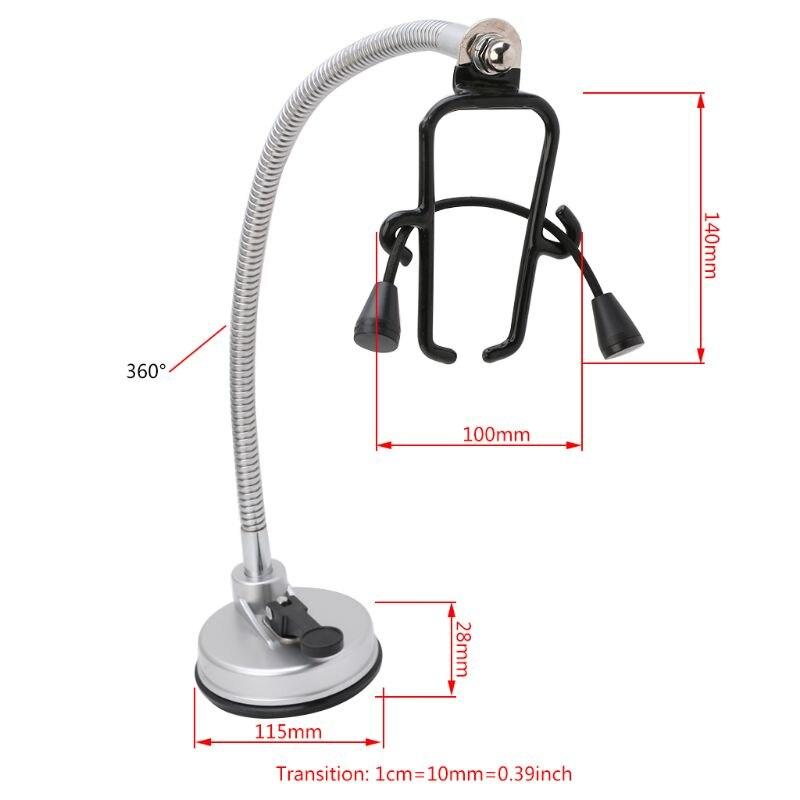 N0HB Desk Drying Stand Stainless Steel Drying Stand 360 Degree Rotatin