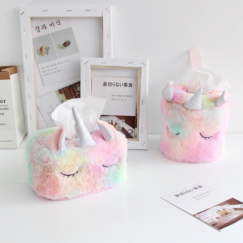 Creative Unicorn 3-piece Napkin Box Pink Rose