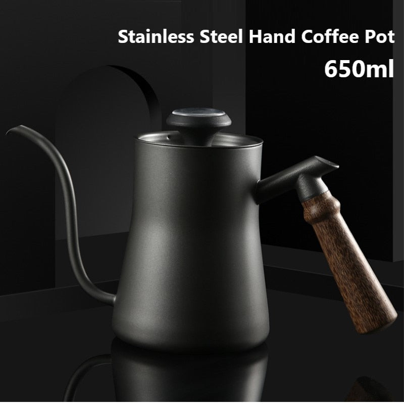 304 Stainless Steel Coffee Pot Narrow Hand Pot 550ml 304 550mL