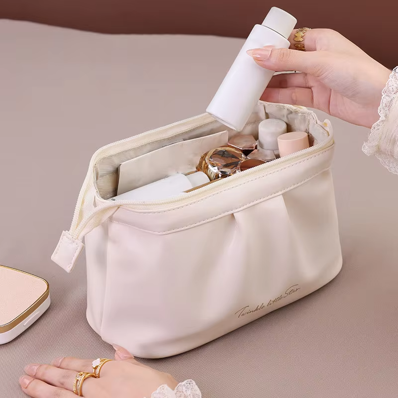 PU Womans Waterproof Multifunctional Storage Pouch Advanced Large Capacity Pouch Elegant Fashionable Hand Pouch