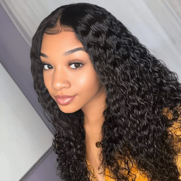Waterwave Frontal Brazilian Human Hair Wig 20inch