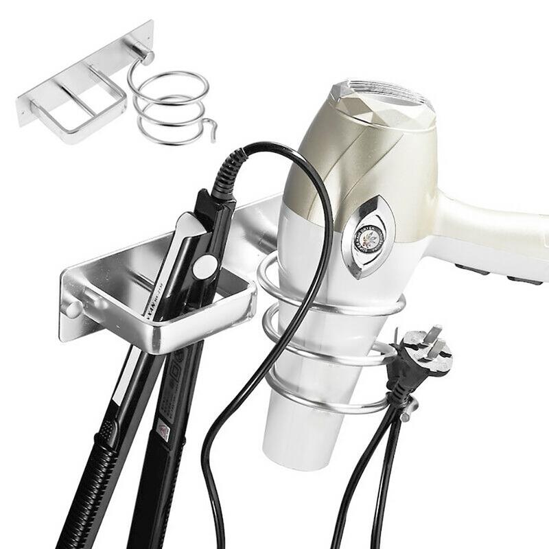 Hairdryer Support Space Aluminum Single Wall