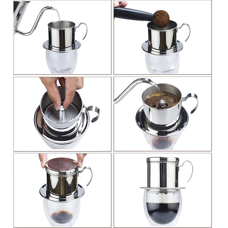 Stainless steel vietnamese portable coffee kettle 1 PCS