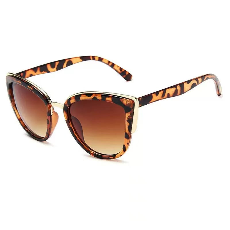 Ladies' cat eye brown sunglasses