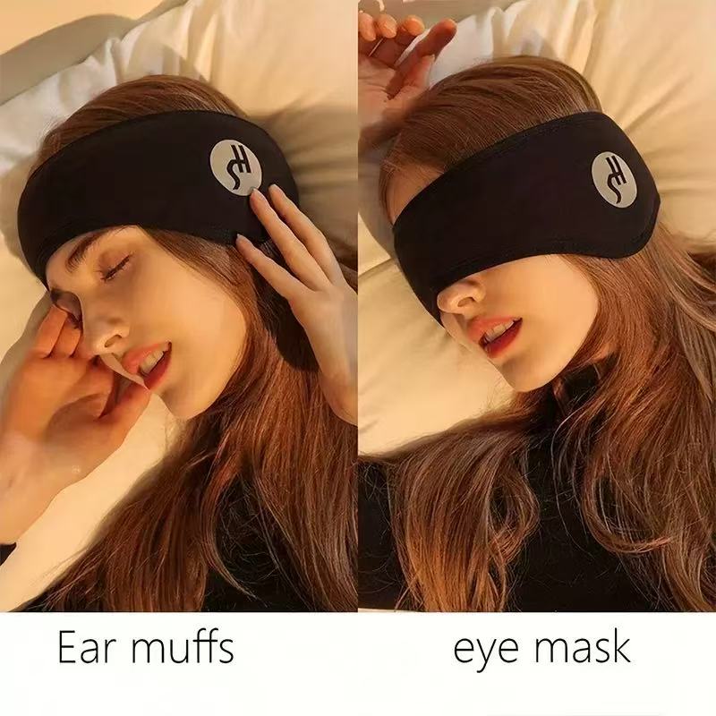 2 In 1 Sleep Mask With Soundproof Earplugs For Comfortable Rest