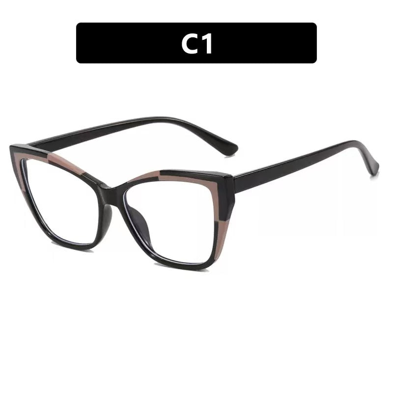 Cat eye reading anti blue light glasses
