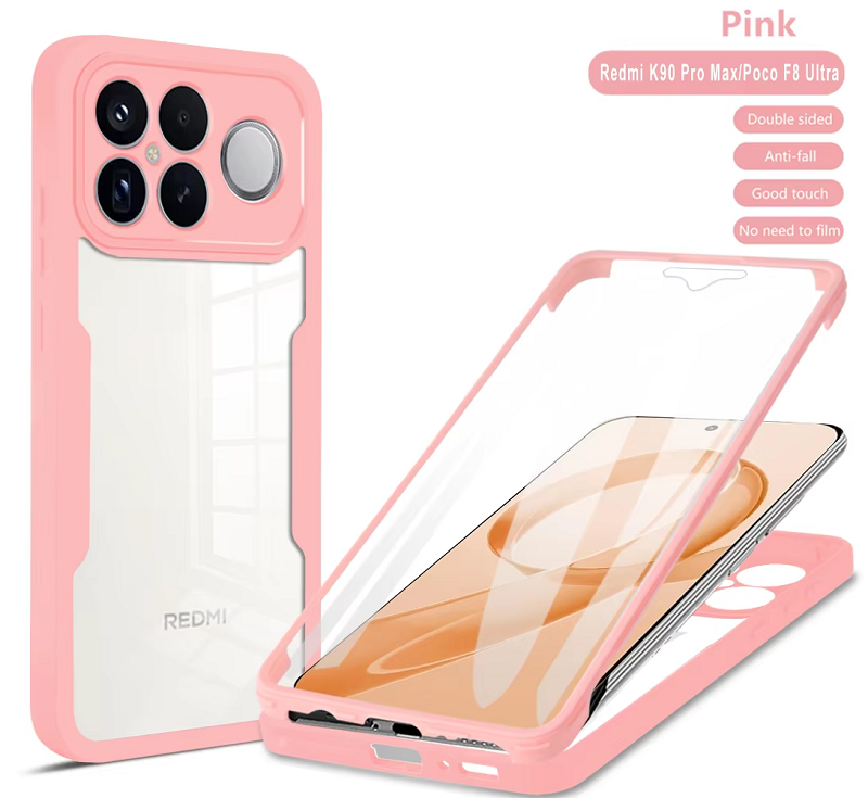 360 Full Protection Case for Xiaomi Redmi K90 Pro Max/Poco F8 Ultra Cover Built-in Screen Protector