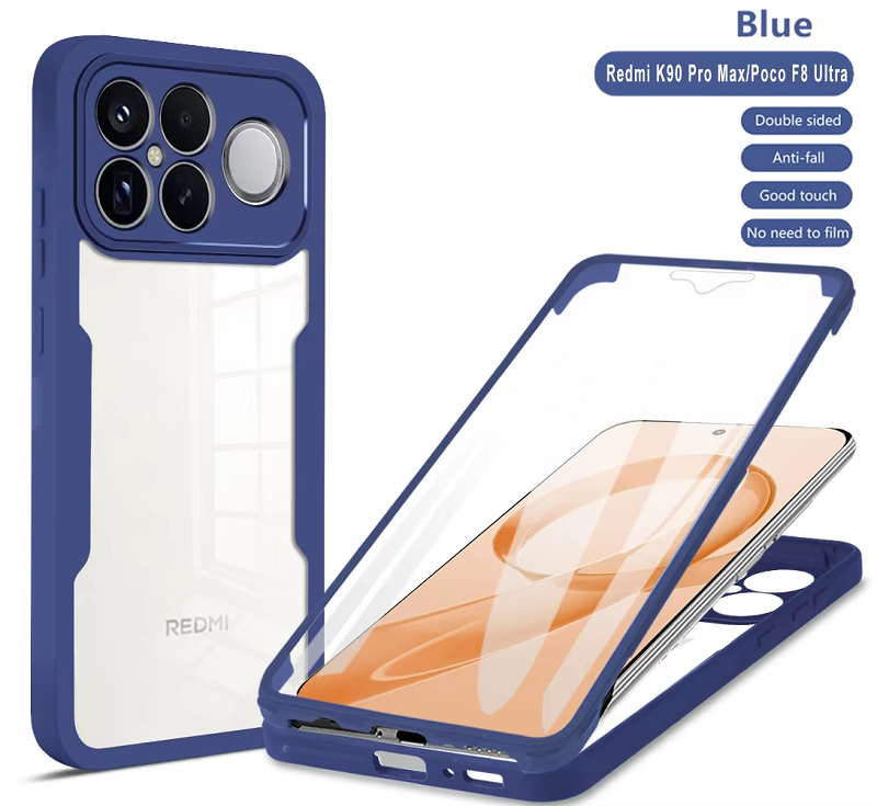 360 Full Protection Case for Xiaomi Redmi K90 Pro Max/Poco F8 Ultra Cover Built-in Screen Protector