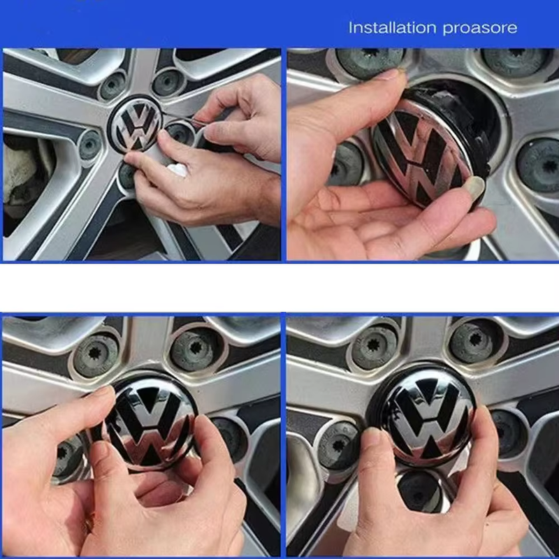 Center Caps-56mm- New Logo -compatible with VW