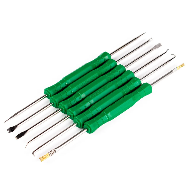 6-Piece Circuit Board Cleaning And Desoldering Tool Kit