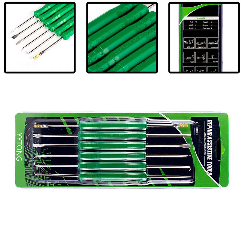 6-Piece Circuit Board Cleaning And Desoldering Tool Kit