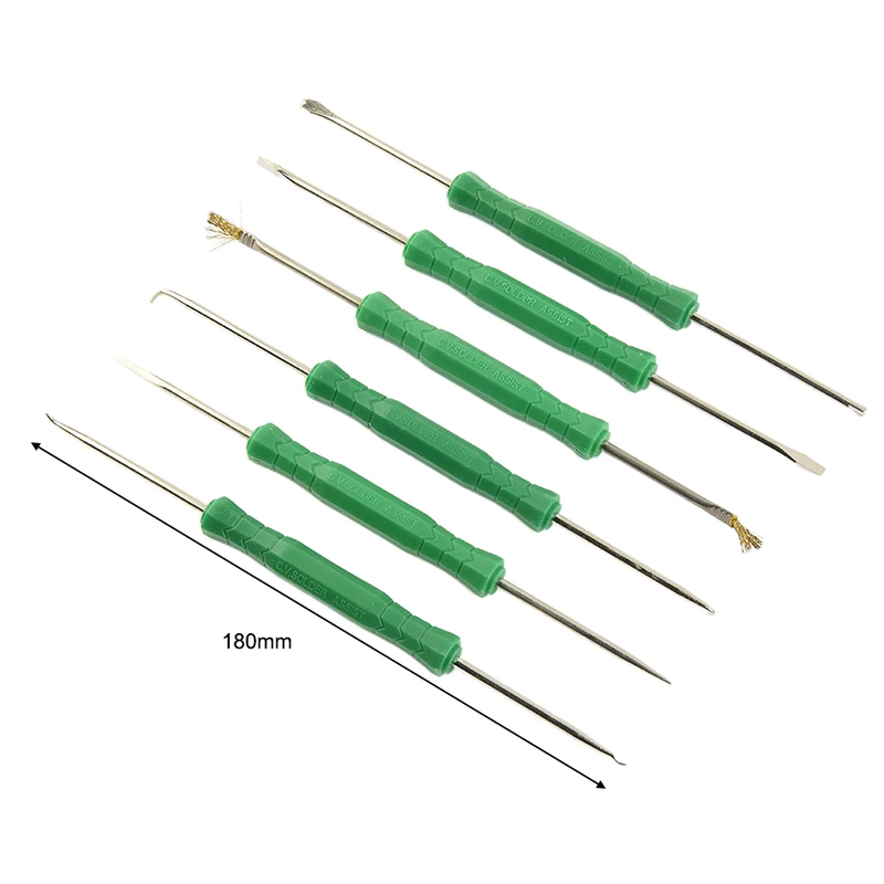 6-Piece Circuit Board Cleaning And Desoldering Tool Kit