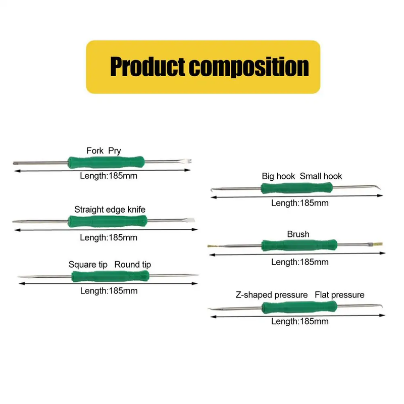 6-Piece Circuit Board Cleaning And Desoldering Tool Kit