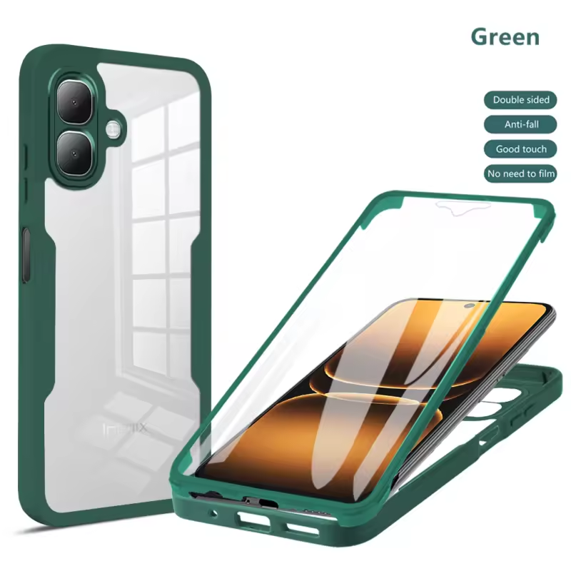 360 Full Protection Case for Infinix Smart 20 4G Cover Built-in Screen Protector