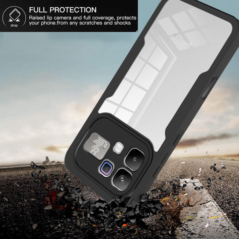 360 Full Protection Case for Infinix Note 60 Pro 5G 60 5G Cover Built-in Screen Protector