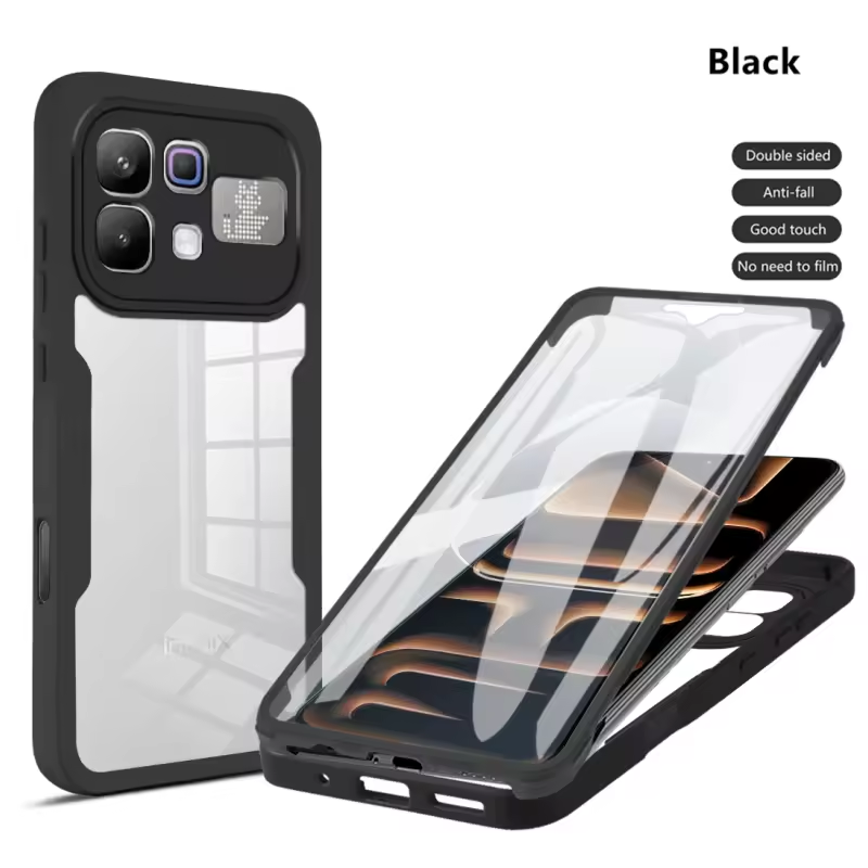 360 Full Protection Case for Infinix Note 60 Pro 5G 60 5G Cover Built-in Screen Protector