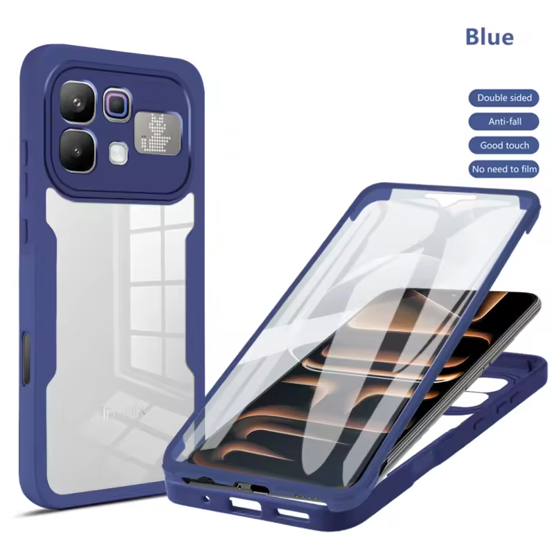 360 Full Protection Case for Infinix Note 60 Pro 5G 60 5G Cover Built-in Screen Protector