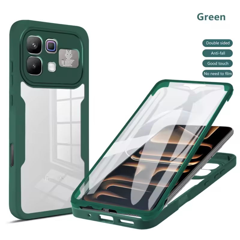 360 Full Protection Case for Infinix Note 60 Pro 5G 60 5G Cover Built-in Screen Protector