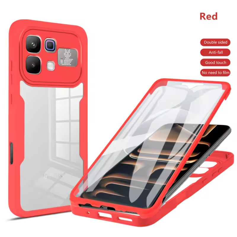 360 Full Protection Case for Infinix Note 60 Pro 5G 60 5G Cover Built-in Screen Protector