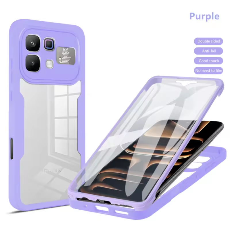 360 Full Protection Case for Infinix Note 60 Pro 5G 60 5G Cover Built-in Screen Protector