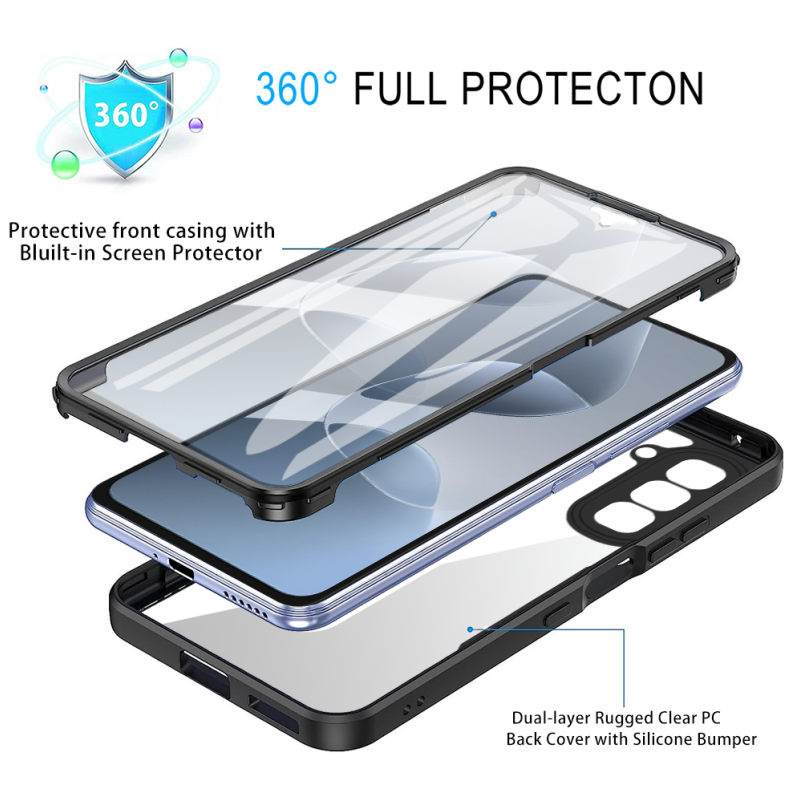 360 Full Protection Case for Infinix Hot 70 4G Cover Built-in Screen Protector