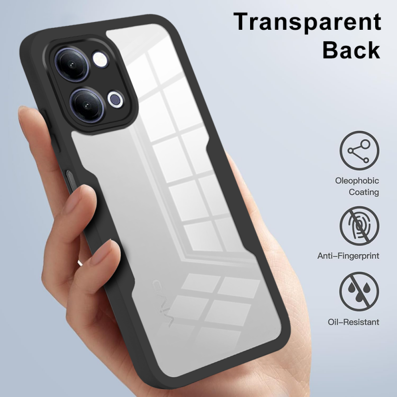 360 Full Protection Case for Vivo Y05 4G Cover Built-in Screen Protector