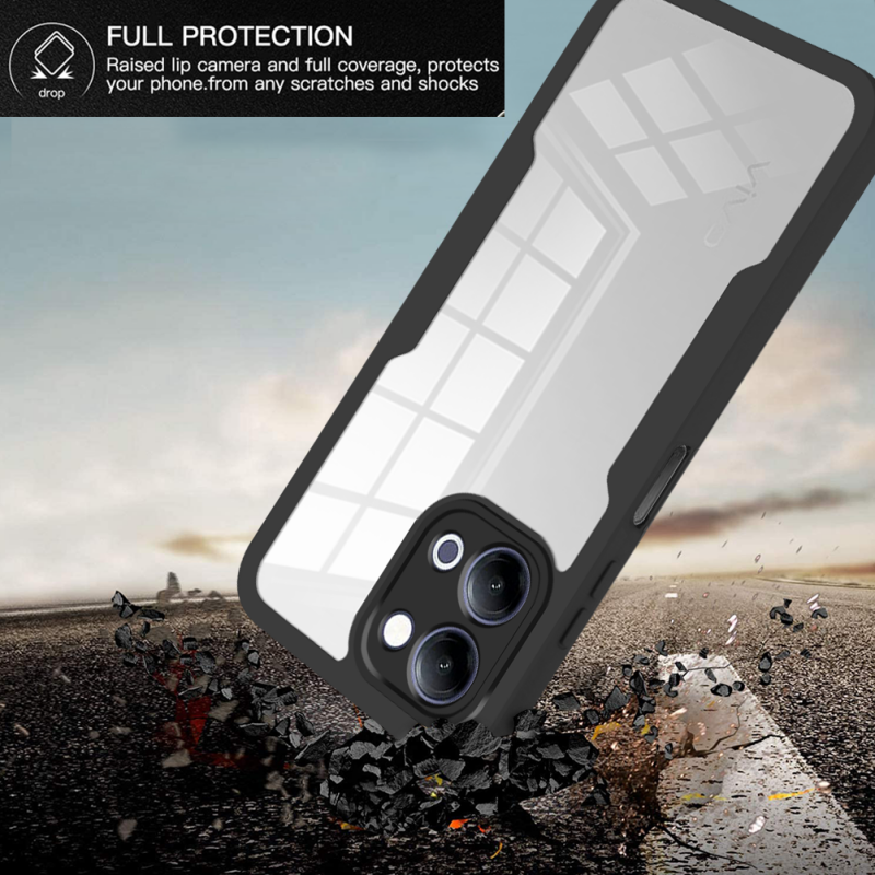 360 Full Protection Case for Vivo Y05 4G Cover Built-in Screen Protector