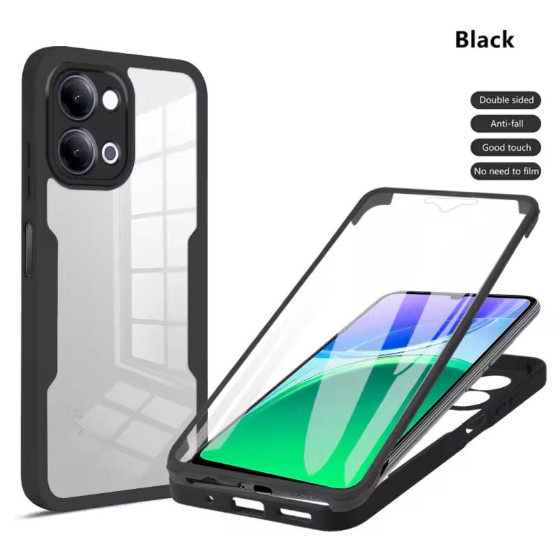 360 Full Protection Case for Vivo Y05 4G Cover Built-in Screen Protector