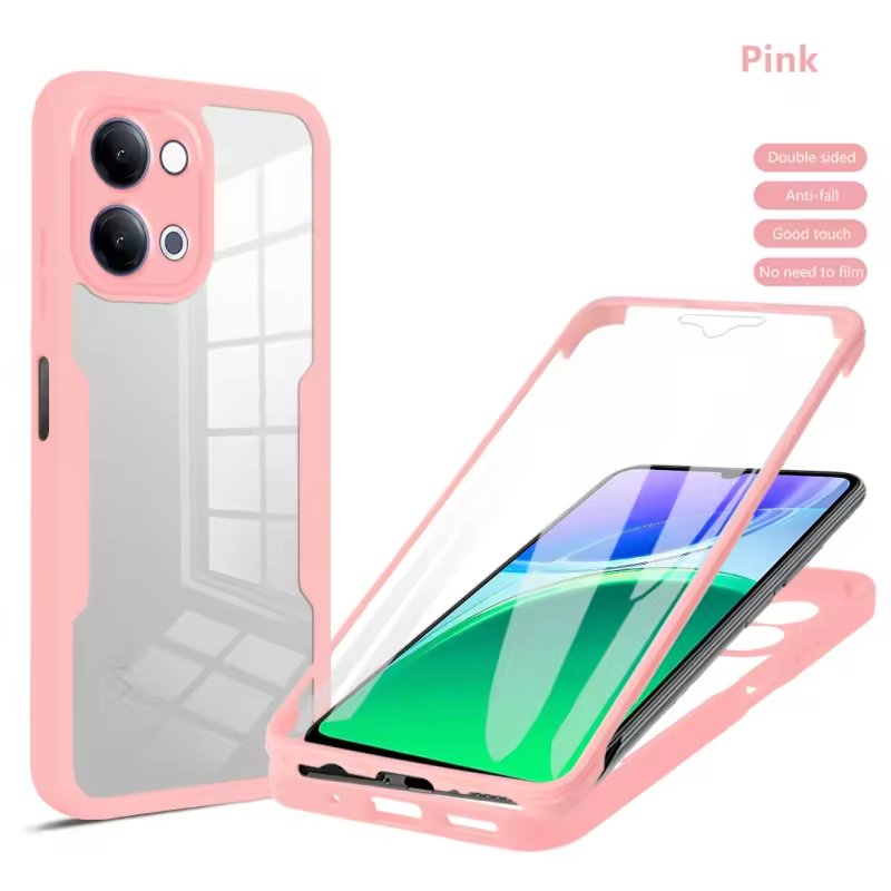 360 Full Protection Case for Vivo Y05 4G Cover Built-in Screen Protector