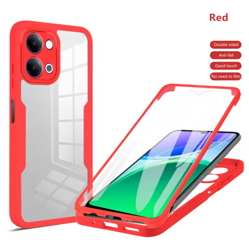 360 Full Protection Case for Vivo Y05 4G Cover Built-in Screen Protector